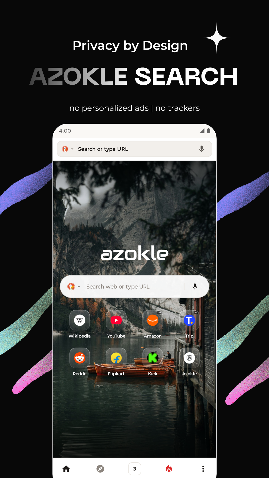 Azokle Browser - Privacy-First Web Browser